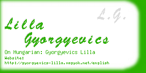 lilla gyorgyevics business card